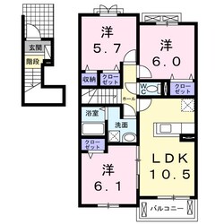 スタンドリバーⅢの物件間取画像